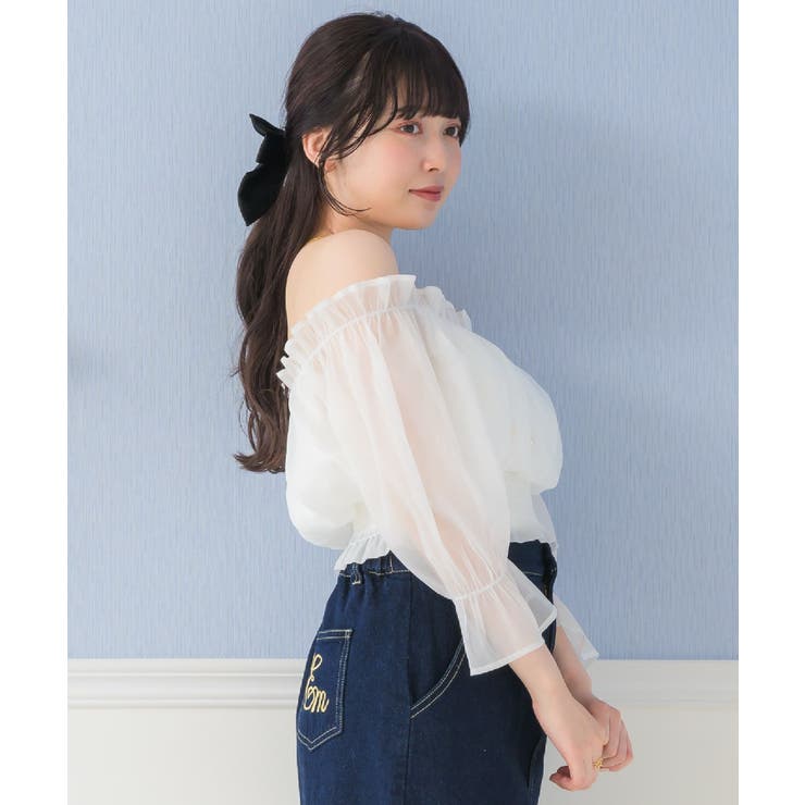 シャーリングパールBL ブラウス オフショルダー | RETRO GIRL | 詳細画像3 