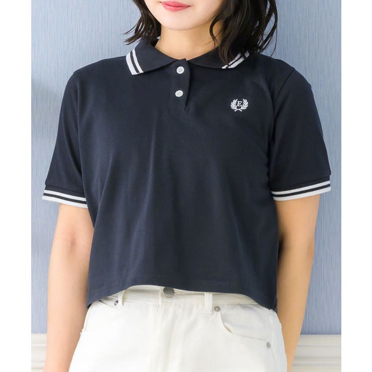 レディース　Tシャツ　ジップアップ　ポロシャツ　モノトーン　韓国