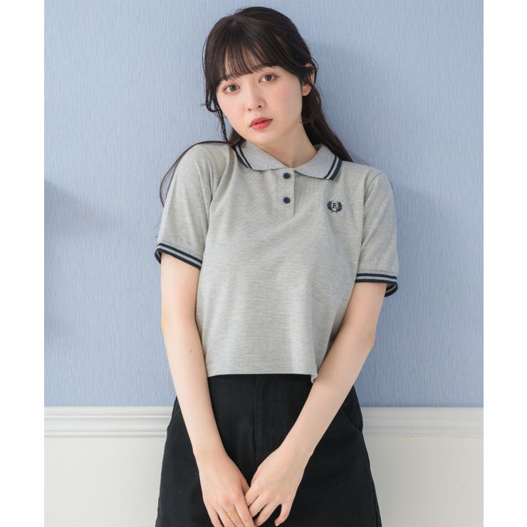 ラインポロTEE[品番：RTGW0007209]｜RETRO GIRL（レトロガール）のレディースファッション通販｜SHOPLIST（ショップリスト）