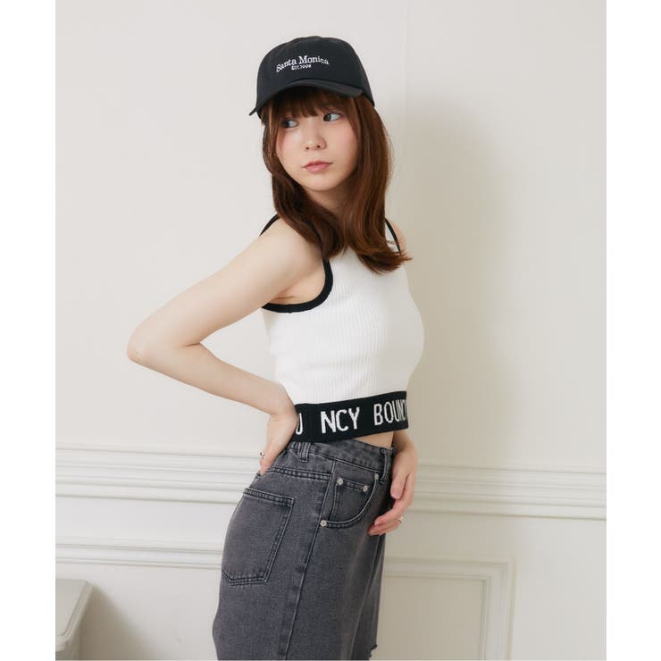 ロゴ配色NTタンク 【Emsexcite】ニットタンクトップ スポーツ | RETRO GIRL | 詳細画像19 