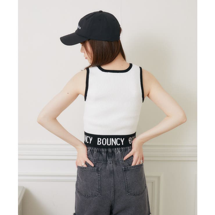 ロゴ配色NTタンク 【Emsexcite】ニットタンクトップ スポーツ | RETRO GIRL | 詳細画像20 