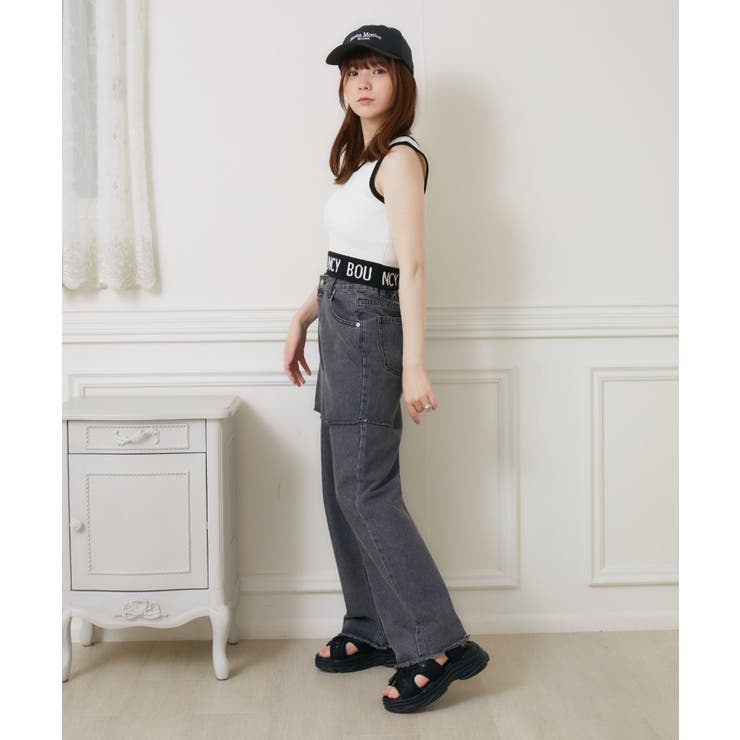 ロゴ配色NTタンク 【Emsexcite】ニットタンクトップ スポーツ | RETRO GIRL | 詳細画像23 