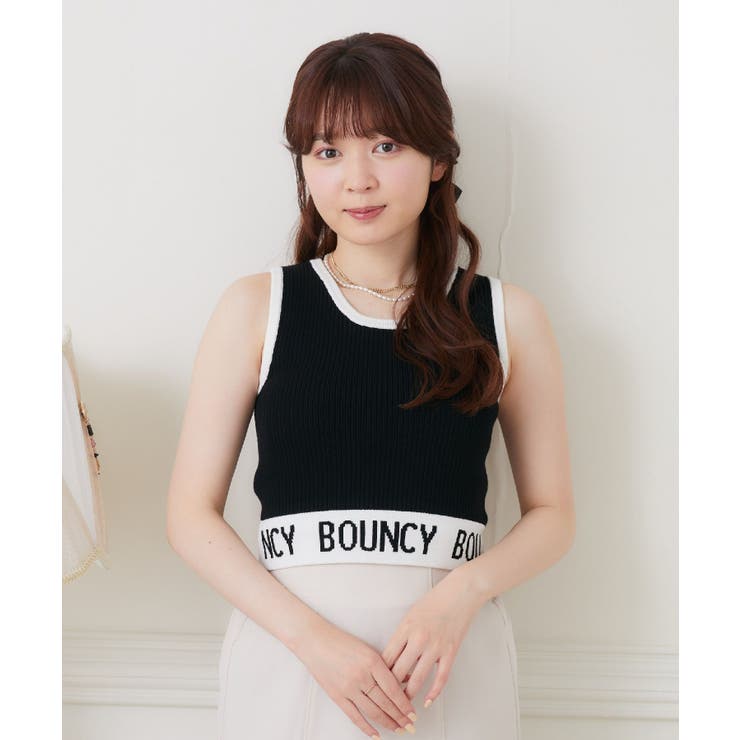 ロゴ配色NTタンク 【Emsexcite】ニットタンクトップ スポーツ | RETRO GIRL | 詳細画像25 