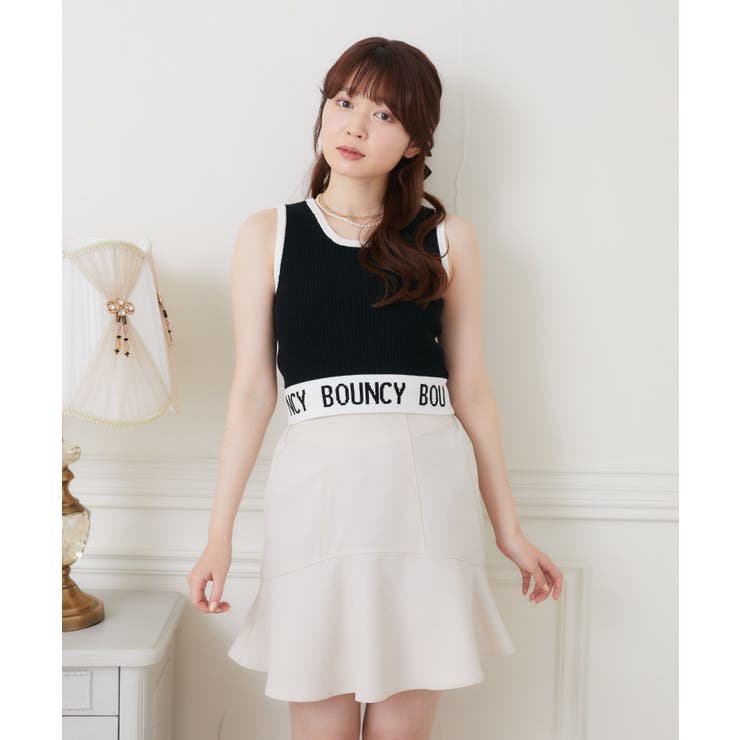 ロゴ配色NTタンク 【Emsexcite】ニットタンクトップ スポーツ | RETRO GIRL | 詳細画像26 