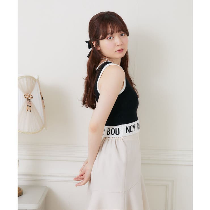 ロゴ配色NTタンク 【Emsexcite】ニットタンクトップ スポーツ | RETRO GIRL | 詳細画像27 