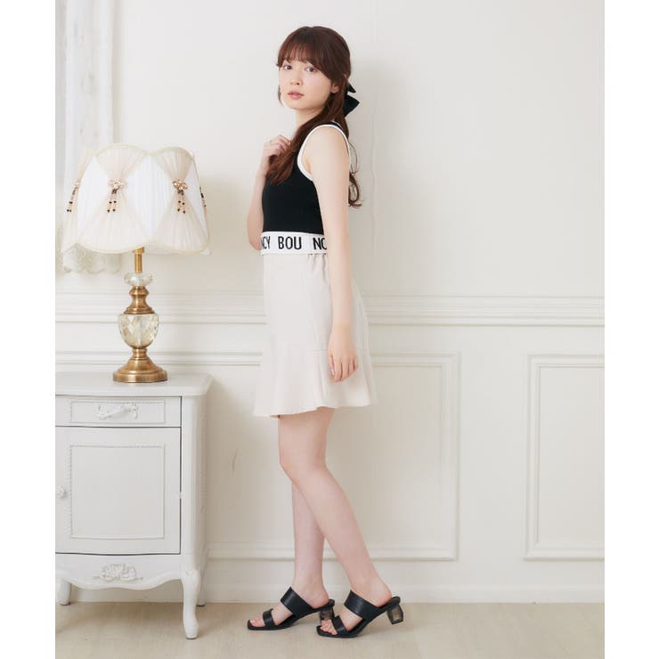 ロゴ配色NTタンク 【Emsexcite】ニットタンクトップ スポーツ | RETRO GIRL | 詳細画像35 