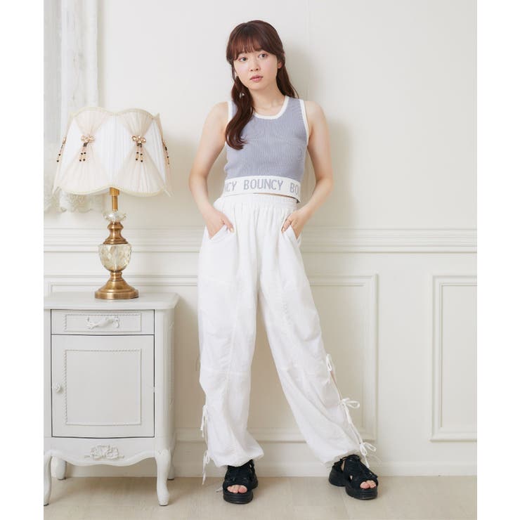 ロゴ配色NTタンク 【Emsexcite】ニットタンクトップ スポーツ | RETRO GIRL | 詳細画像46 