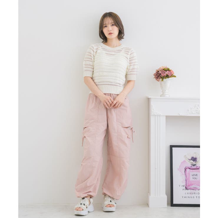 サイドスリットカーゴPT[品番：RTGW0007138]｜RETRO GIRL