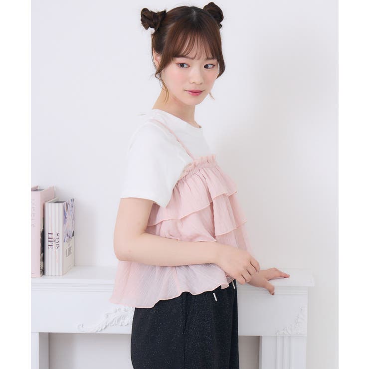 palesop ♡ ベティスカート 姫ギャル ホワイト ティアードビスチェSET[品番：RTGW0008234]｜RETRO GIRL（レトロ