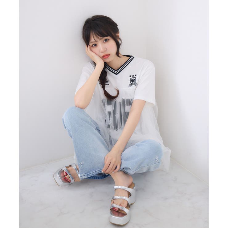 チュールユニフォームTEE | RETRO GIRL | 詳細画像1 