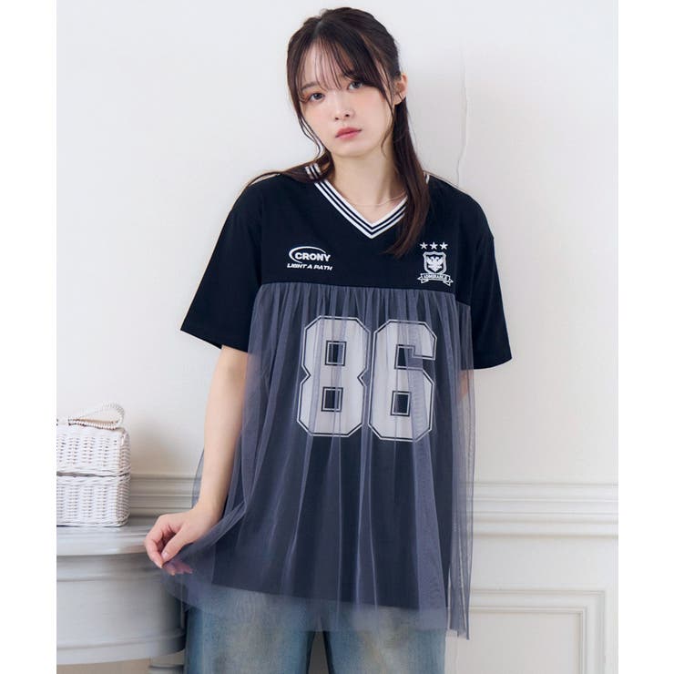 BLK1 | チュールユニフォームTEE | RETRO GIRL