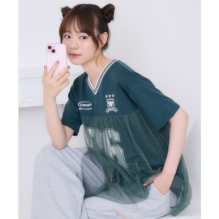 GRN2 | チュールユニフォームTEE | RETRO GIRL