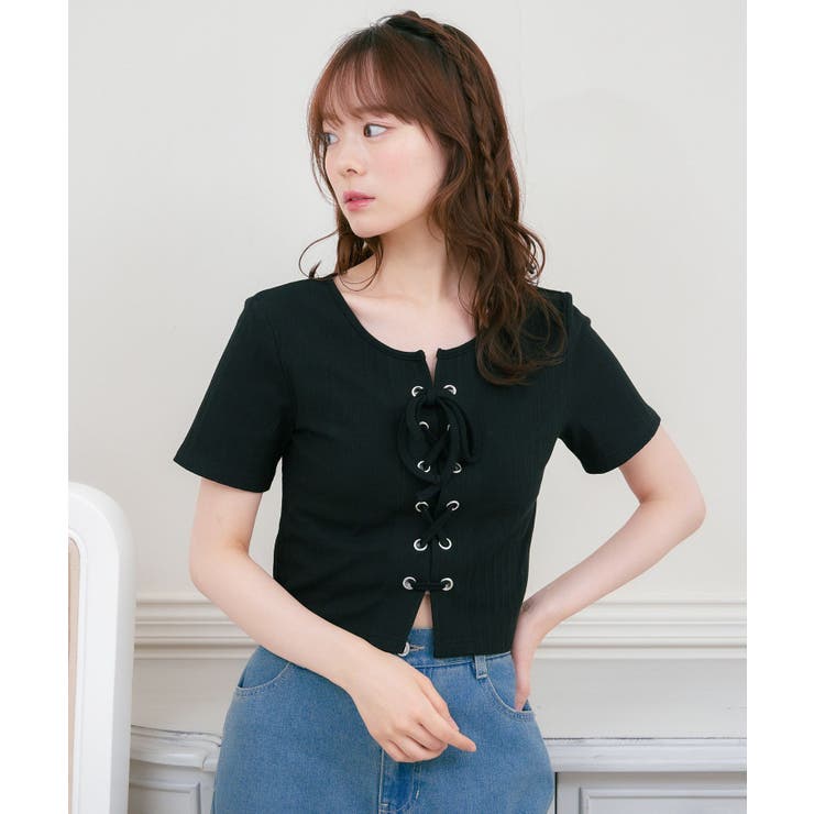 BLK1 | ハトメレースアップCT | RETRO GIRL