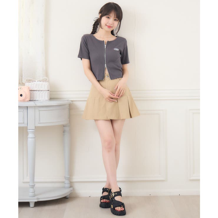 ノーカラーWZIPCT[品番：RTGW0008261]｜RETRO GIRL（レトロ