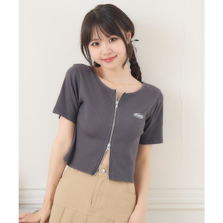 ★EXPIRED GIRL★BELLA TOP STRIPE★正規品/韓国送料込 ストライプドッキングカットソー【韓国ファッション】[品番
