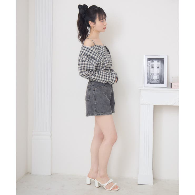 オフショルシャツ風チェックBL | RETRO GIRL | 詳細画像13 