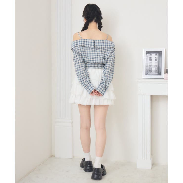 オフショルシャツ風チェックBL | RETRO GIRL | 詳細画像22 