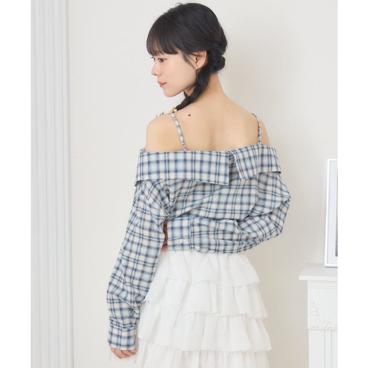 オフショルシャツ風チェックBL | RETRO GIRL | 詳細画像26 