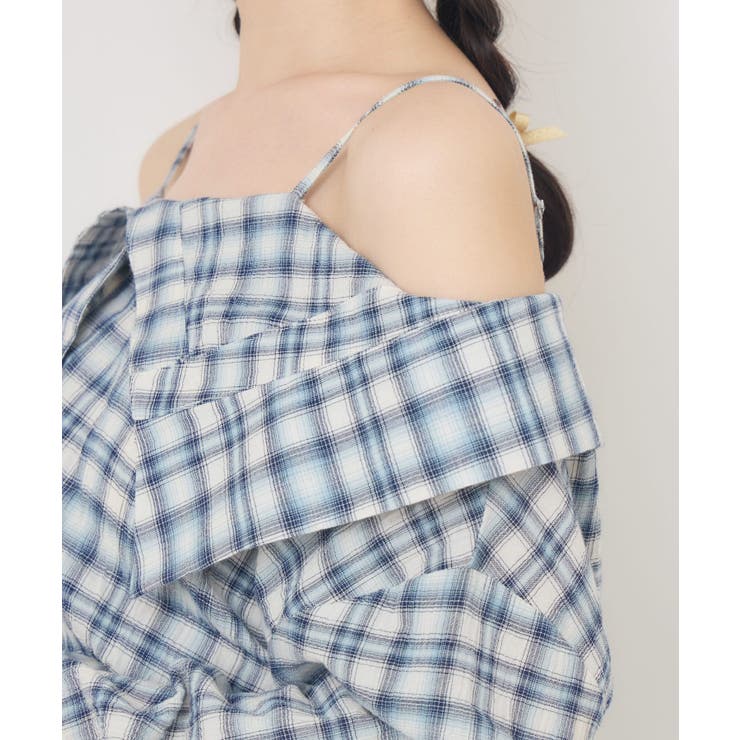 オフショルシャツ風チェックBL | RETRO GIRL | 詳細画像30 