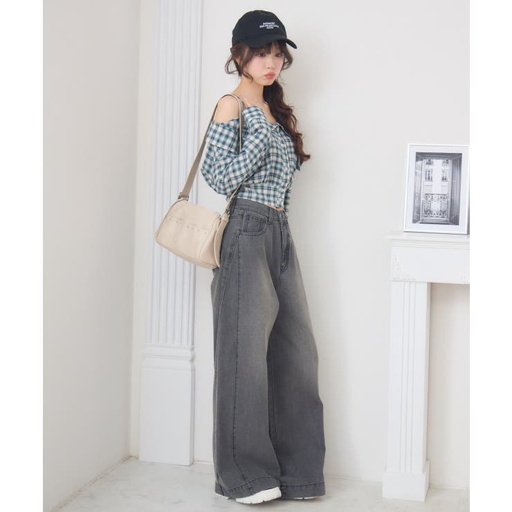 オフショルシャツ風チェックBL | RETRO GIRL | 詳細画像5 