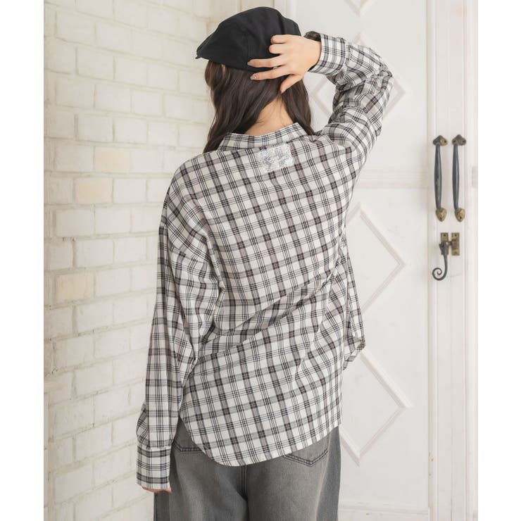 レースパッチ付チェックSH | RETRO GIRL | 詳細画像10 