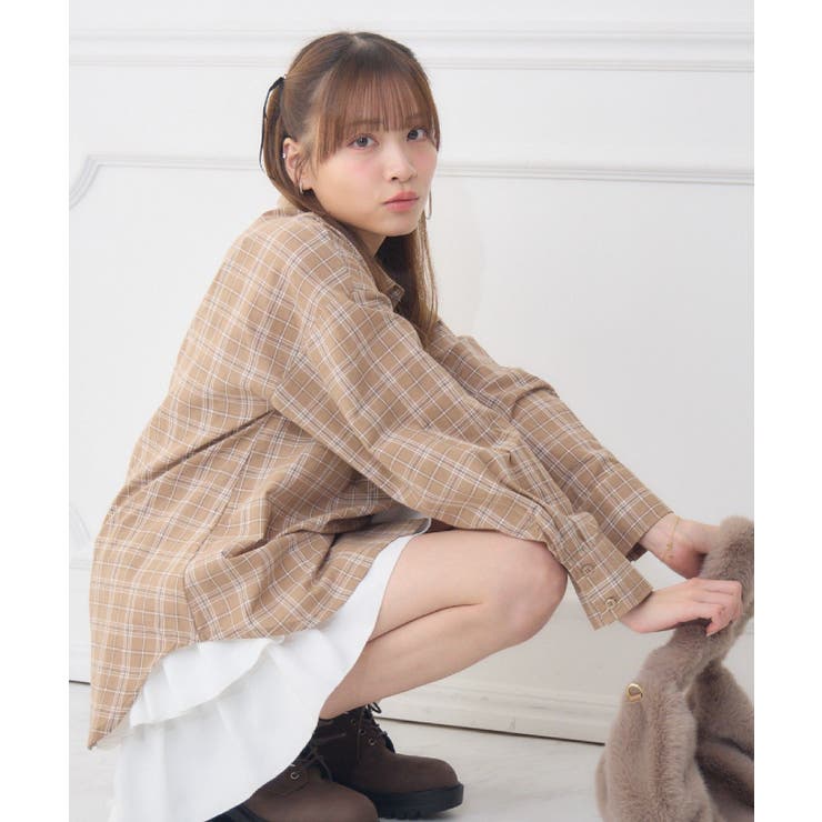 レースパッチ付チェックSH | RETRO GIRL | 詳細画像12 