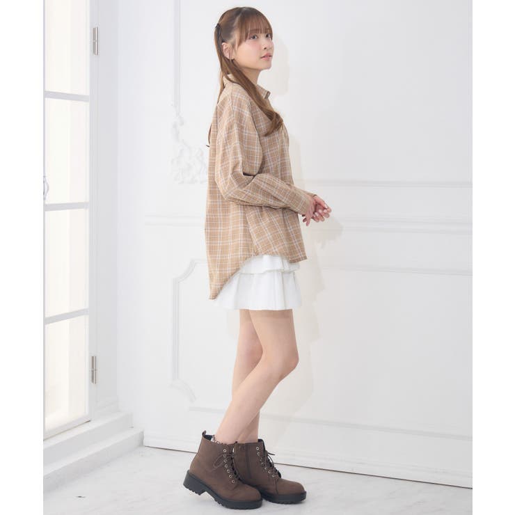 レースパッチ付チェックSH | RETRO GIRL | 詳細画像14 