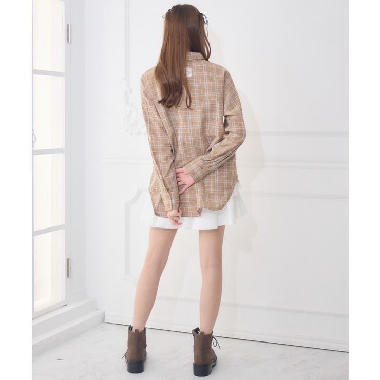 レースパッチ付チェックSH | RETRO GIRL | 詳細画像15 