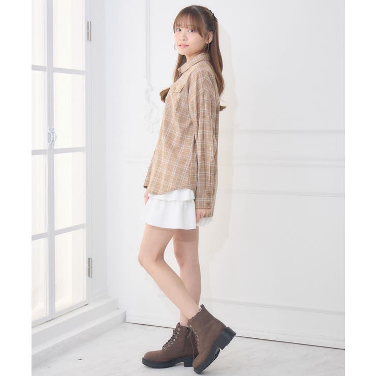レースパッチ付チェックSH | RETRO GIRL | 詳細画像16 
