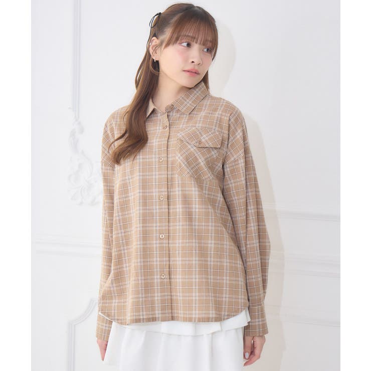 レースパッチ付チェックSH | RETRO GIRL | 詳細画像17 