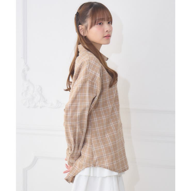 レースパッチ付チェックSH | RETRO GIRL | 詳細画像18 