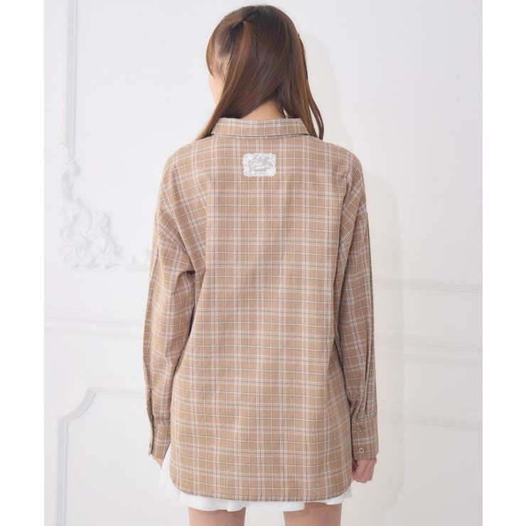 レースパッチ付チェックSH | RETRO GIRL | 詳細画像19 