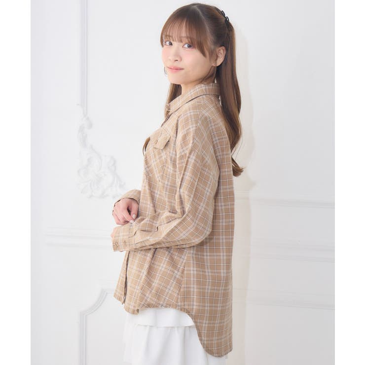 レースパッチ付チェックSH | RETRO GIRL | 詳細画像20 