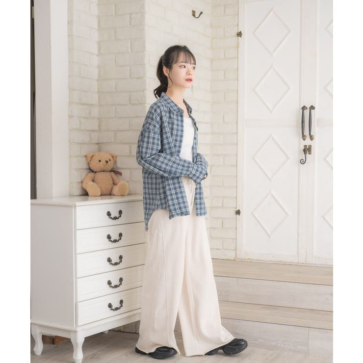 レースパッチ付チェックSH | RETRO GIRL | 詳細画像25 