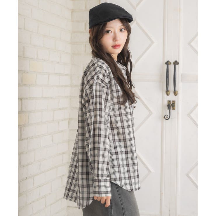 レースパッチ付チェックSH | RETRO GIRL | 詳細画像9 