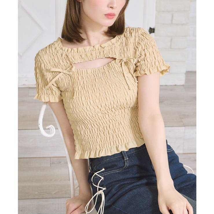 YEL0 | スリットシャーリングCT | RETRO GIRL