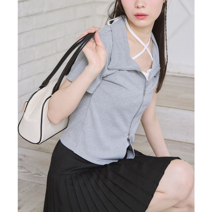 GRY1 | WZIPレイヤード風CT | RETRO GIRL