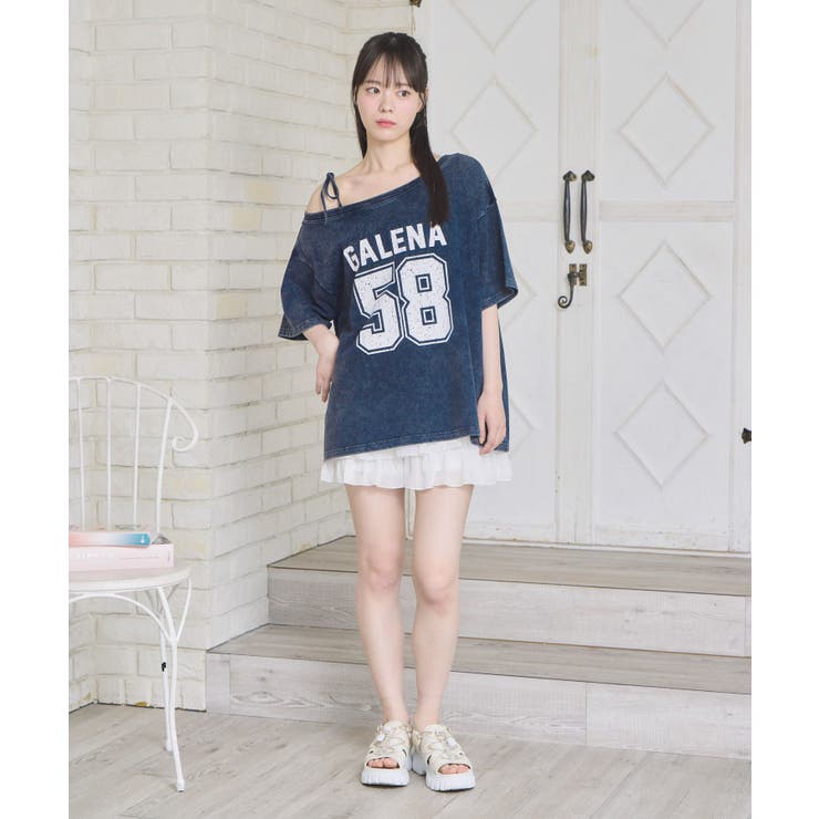 ワンショルBIGTEE[品番：RTGW0009298]｜RETRO GIRL（レトロ