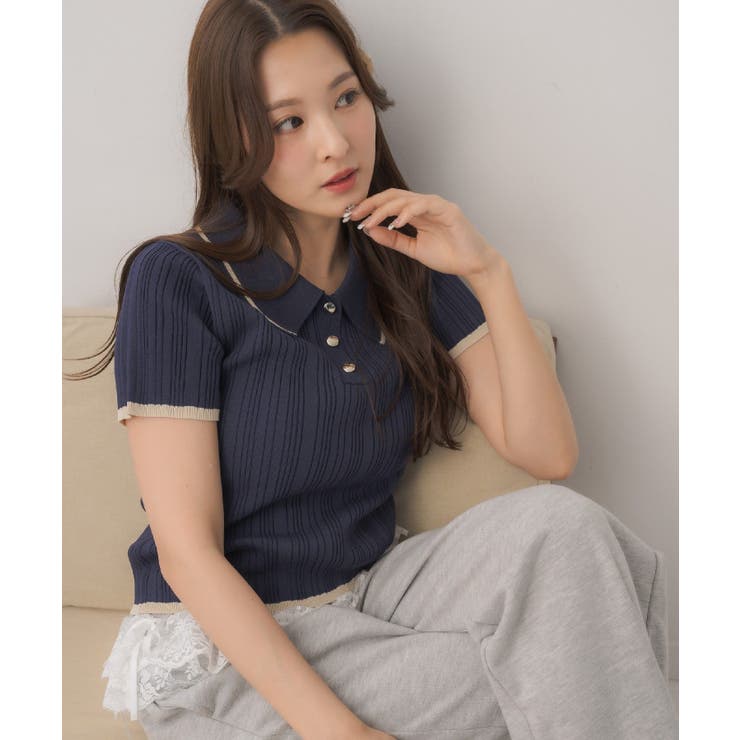 ランダムリブ襟NTPO | RETRO GIRL | 詳細画像2 