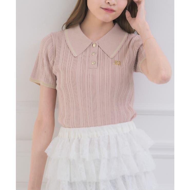 PNK0 | ランダムリブ襟NTPO | RETRO GIRL
