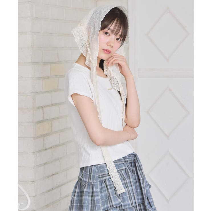 プレート付き針抜きTEE | RETRO GIRL | 詳細画像7 