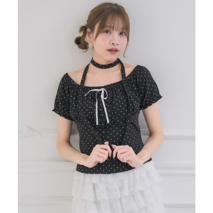 タイ付きコルセット見えCT[品番：RTGW0009332]｜RETRO GIRL