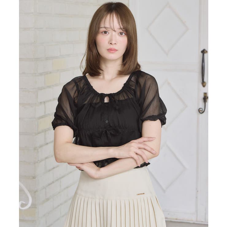 オフショルボレロ＆キャミSET | RETRO GIRL | 詳細画像14 