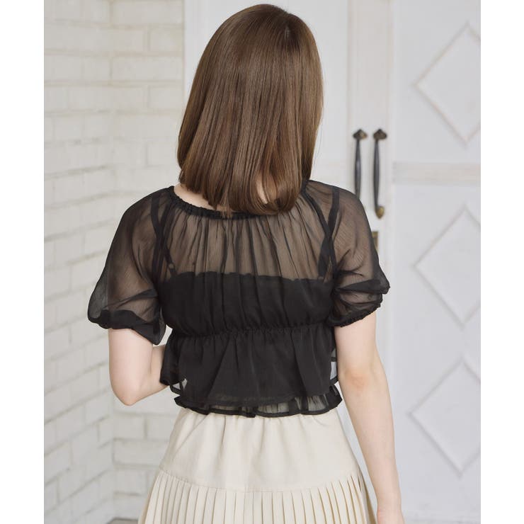 オフショルボレロ＆キャミSET | RETRO GIRL | 詳細画像16 