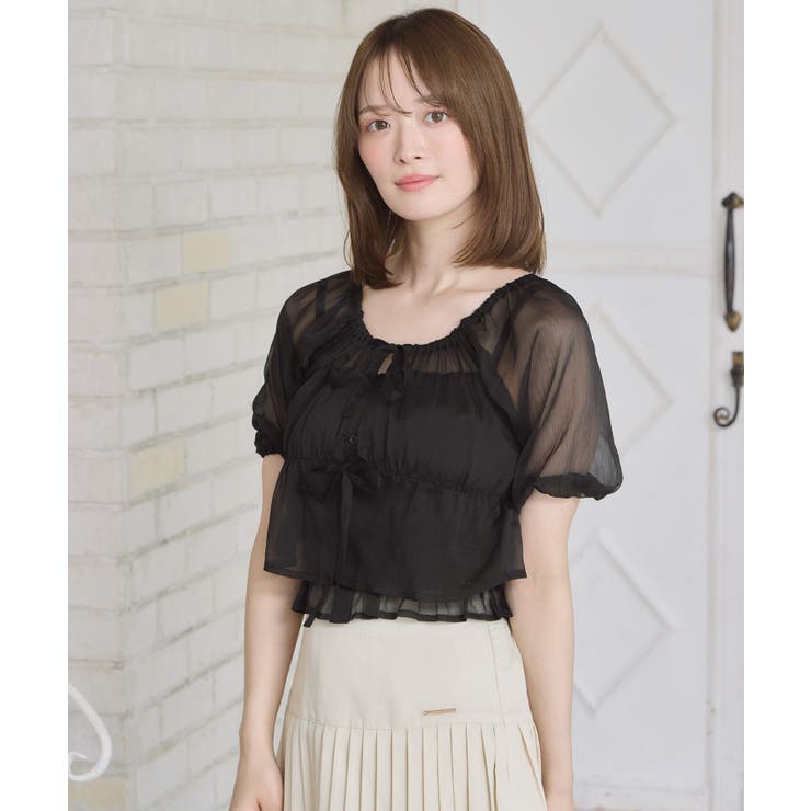 オフショルボレロ＆キャミSET | RETRO GIRL | 詳細画像17 