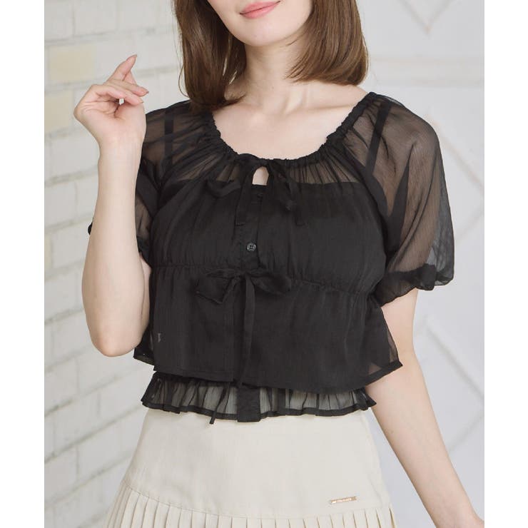 BLK1 | オフショルボレロ＆キャミSET | RETRO GIRL