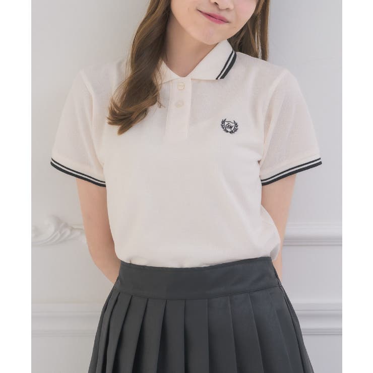 WHT4 | バイカラーポロTEE | RETRO GIRL