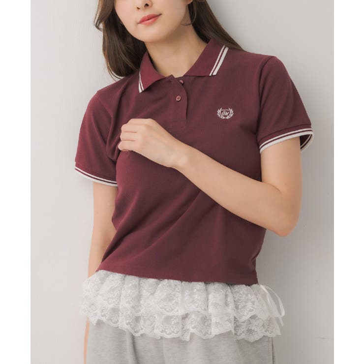 RED2 | バイカラーポロTEE | RETRO GIRL