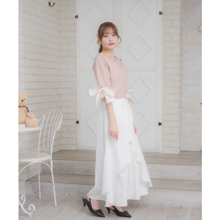 袖BIGリボンNTカーデ | RETRO GIRL | 詳細画像12 