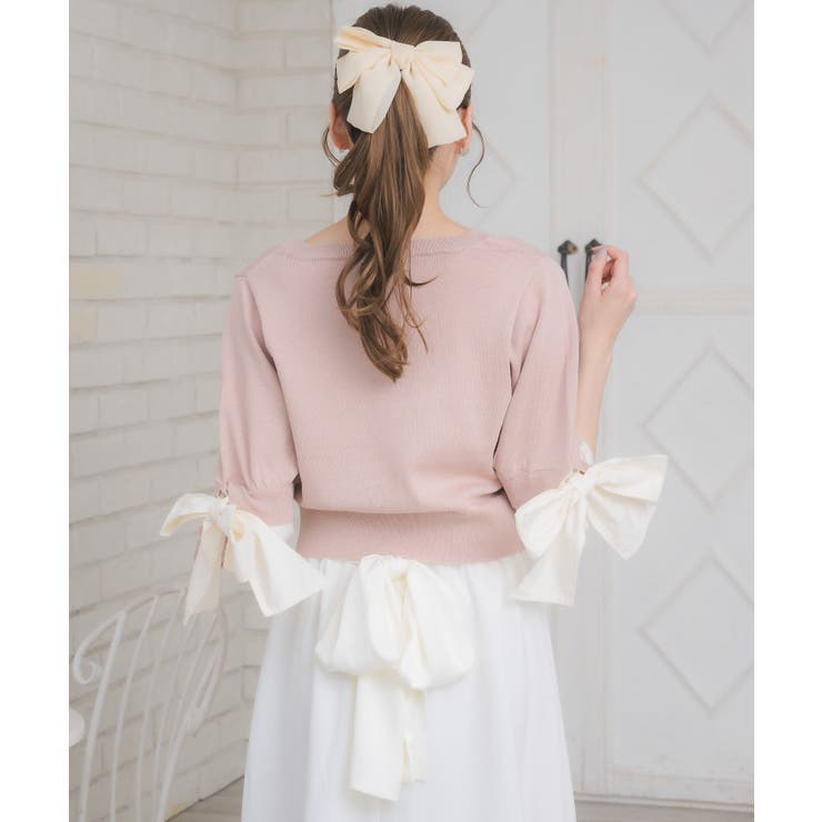 袖BIGリボンNTカーデ | RETRO GIRL | 詳細画像17 